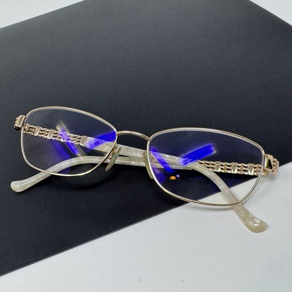 Tura R574 Gold /ivory 52-16-140 Women’s Eyeglass FRAMES ONLY - Picture 11 of 11